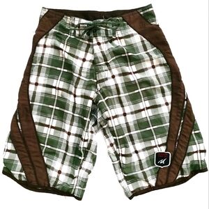 3/$20 Molokai Surf Co Plaid Swim Trunks